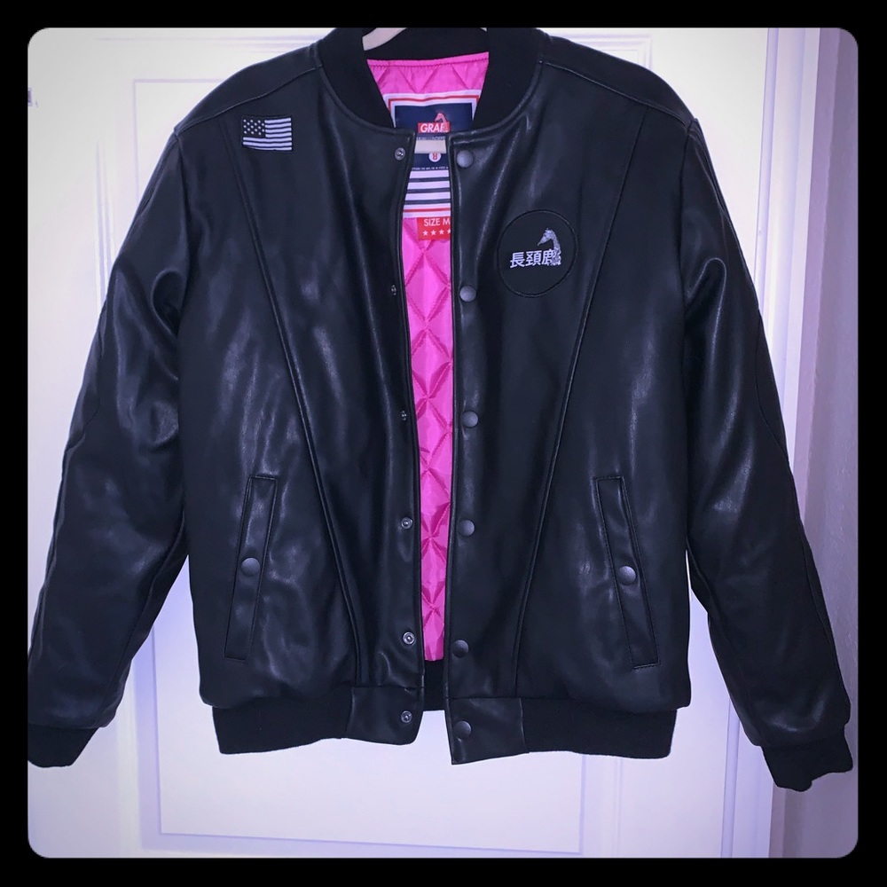 Graf Wu ‘MAKAVELI’ Leather Bomber Jacket